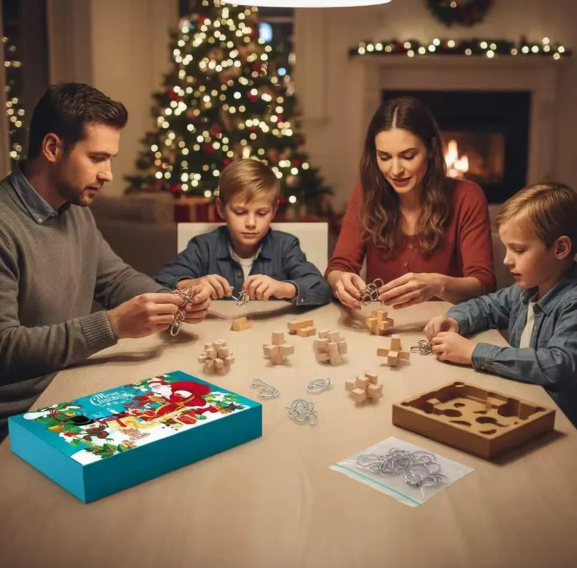 Advent Calendar 24 Metal & Wooden Brain Teasers