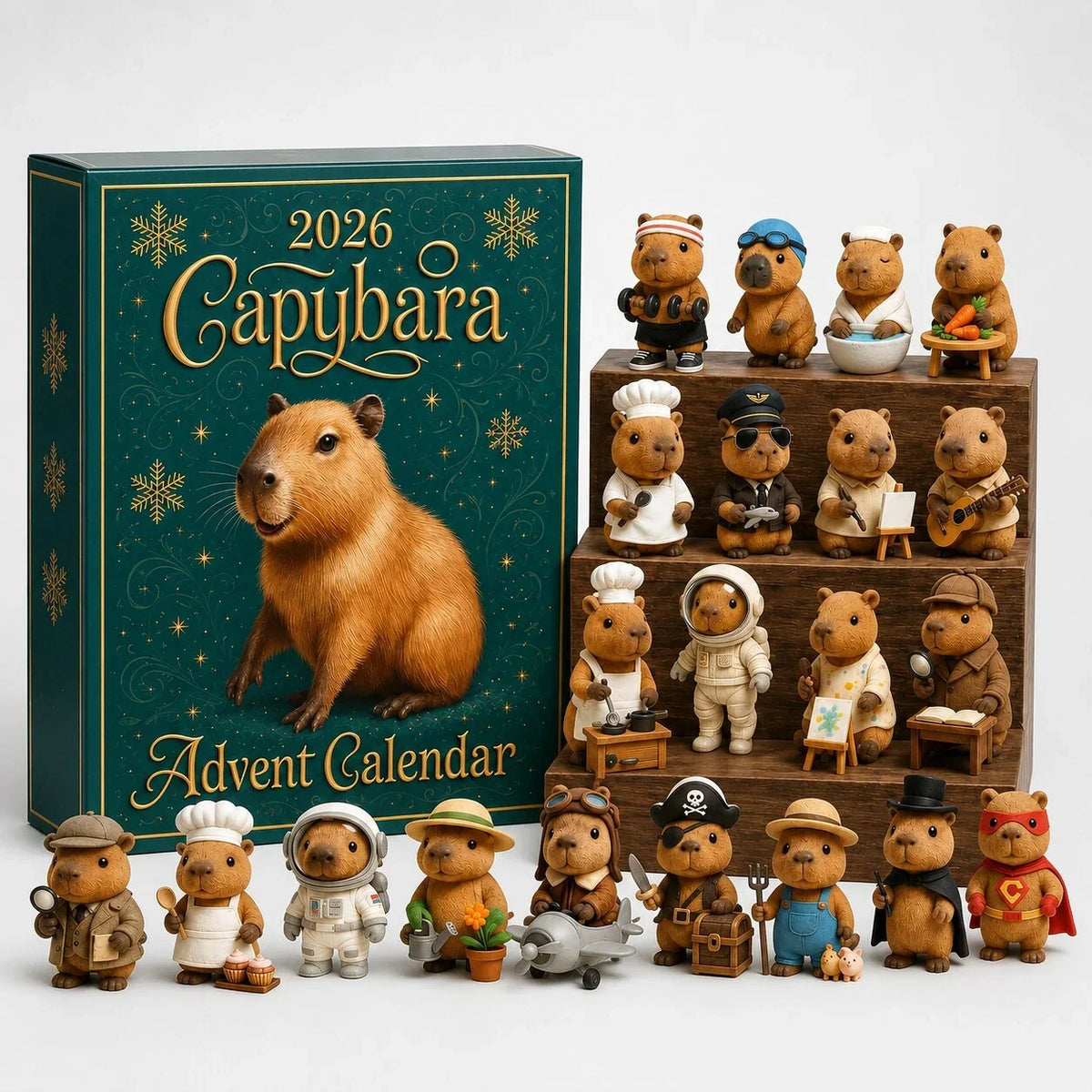 Advent Calendar Capybara-Themed 24-Day Countdown