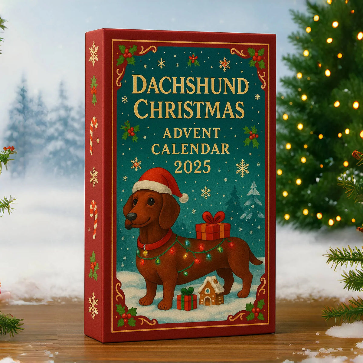 Advent Calendar Dachshund Figurines 24 Surprises