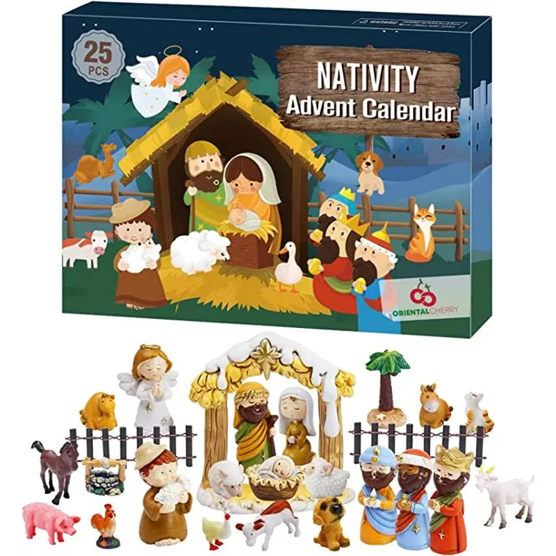 Advent Calendar Nativity Story 24 Figures