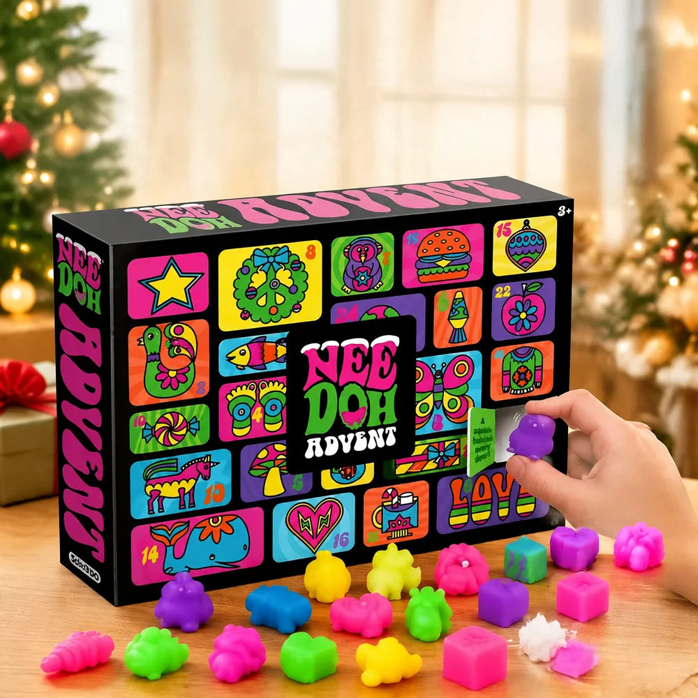 Advent Calendar Squeeze Toys Resin Holiday Countdown