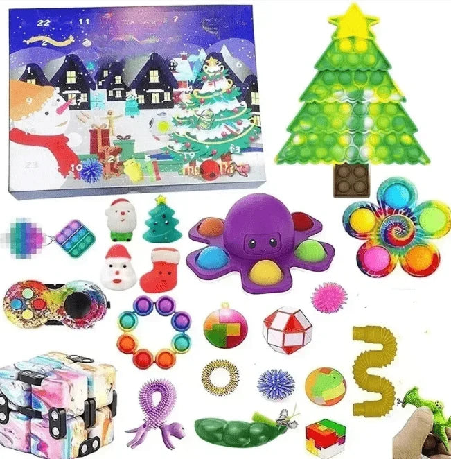 Advent Calendar for Kids Sensory Toys Christmas Theme