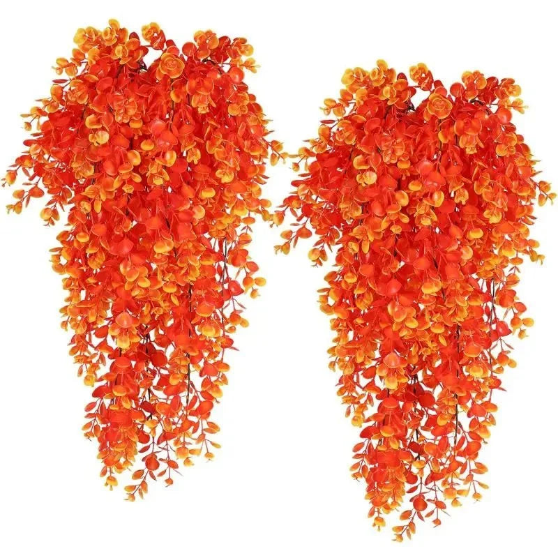 Artificial Hanging Eucalyptus Plant UV-Resistant Set of 2