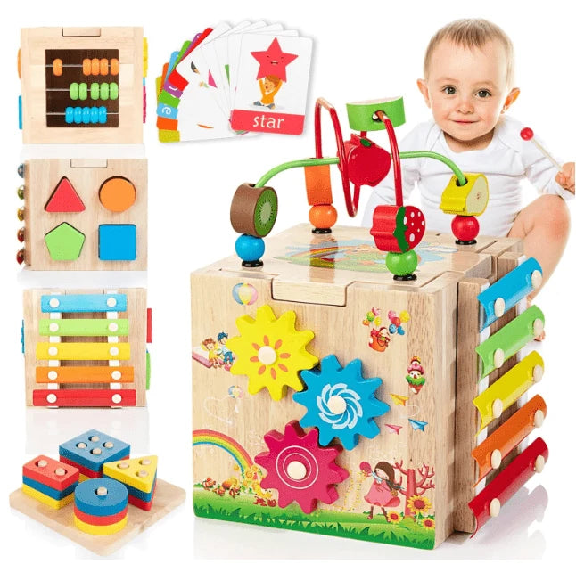 Baby Activity Cube 8 Interactive Activities Integrated Xylophone