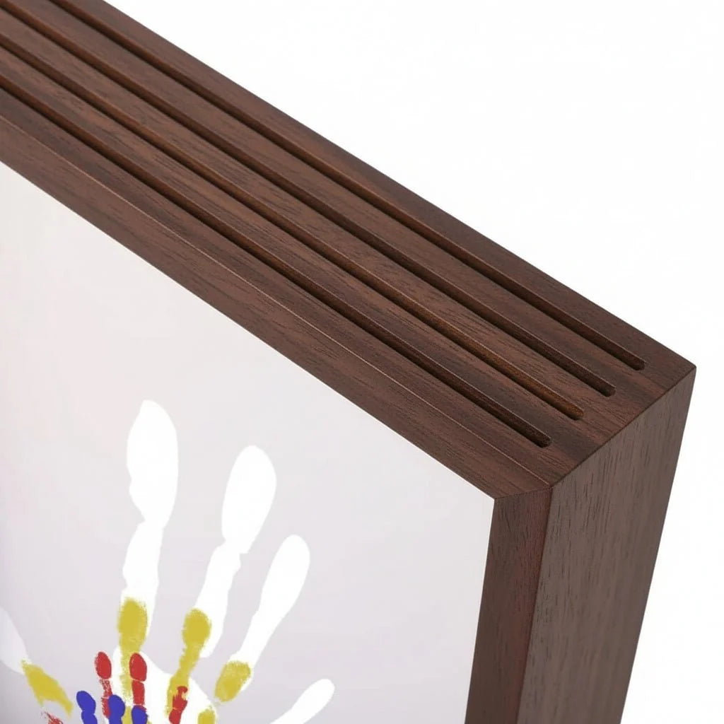 Baby Keepsake Frame Wooden Handprint & Footprint Clay Kit