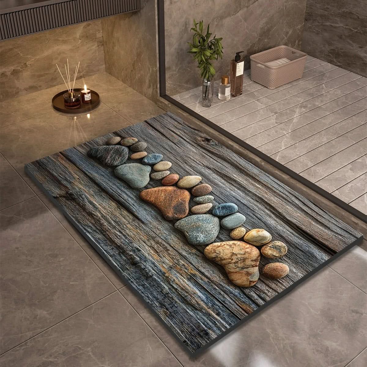 Bath Mat Diatomaceous Earth Quick-Drying Non-Slip Surface
