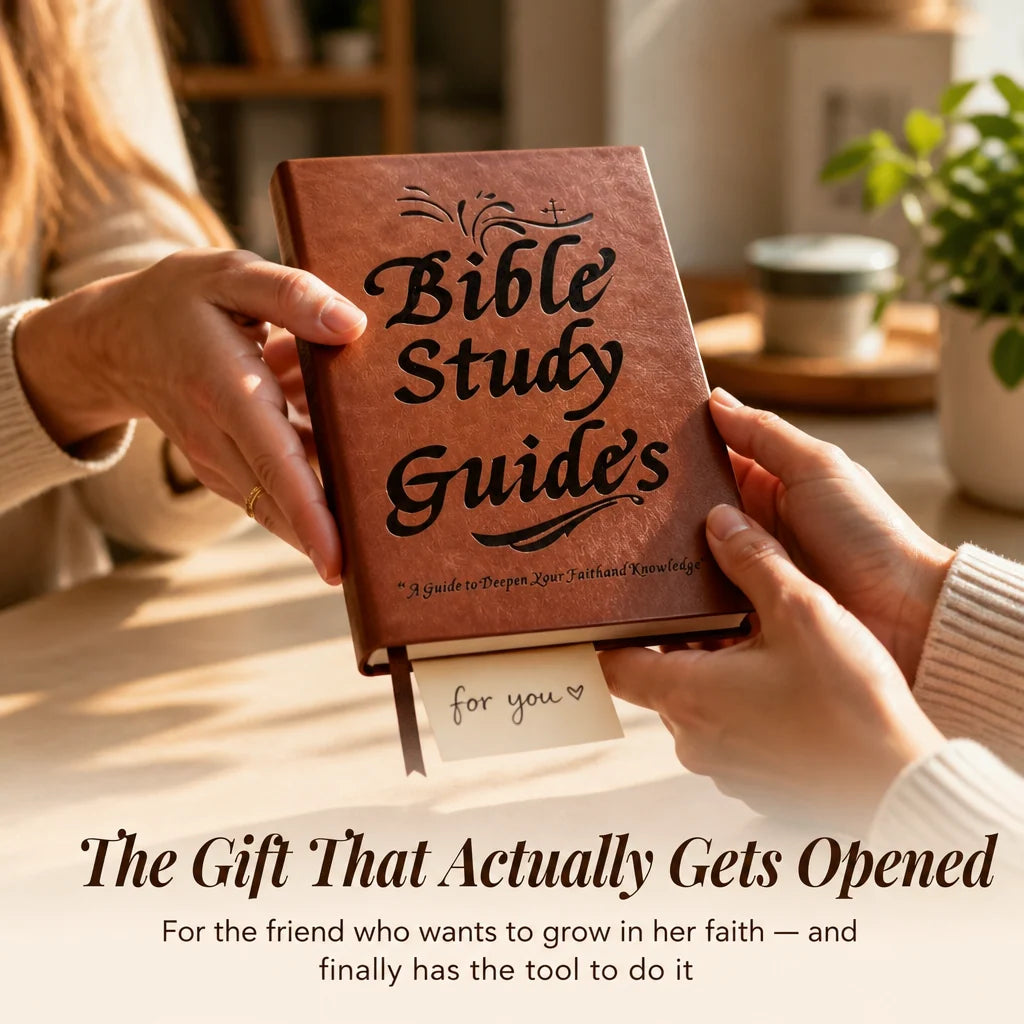 Bible Study Guide Illustrated Faux Leather Hardcover