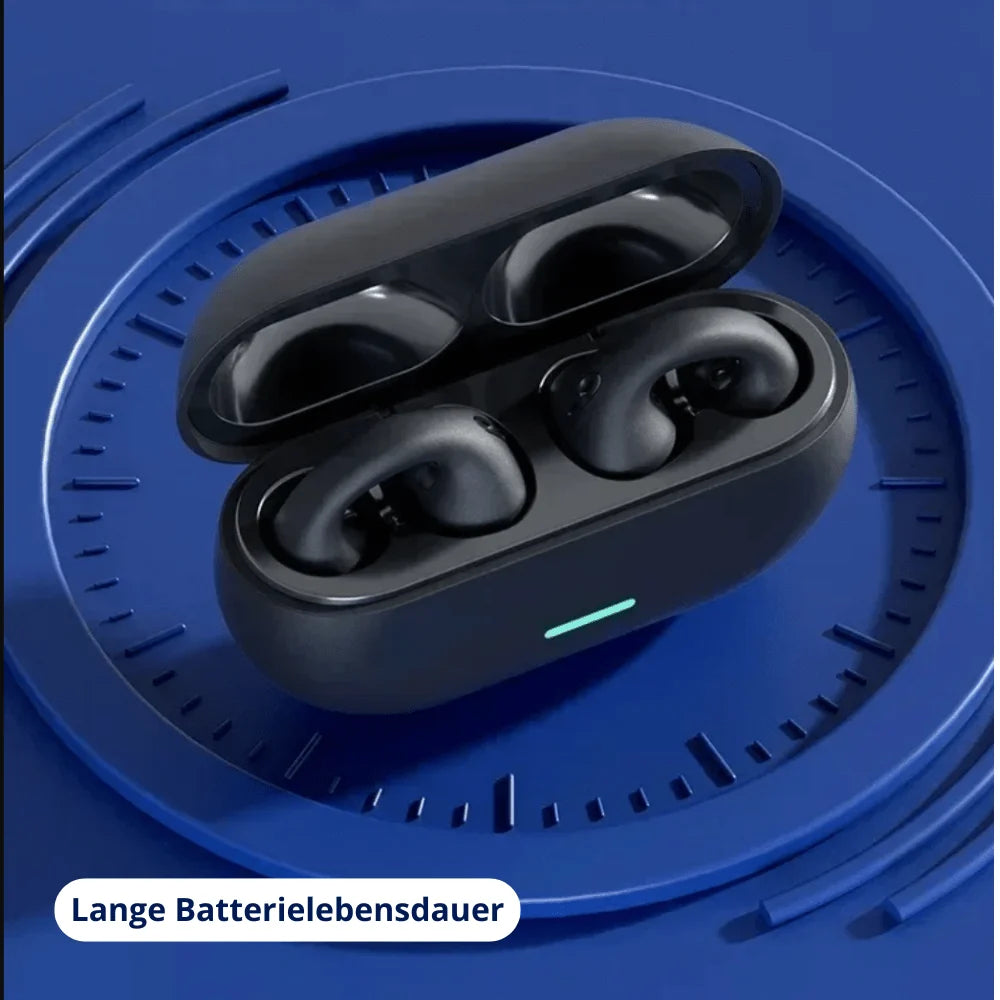 Bone Conduction Earbuds Open-Ear Sweat & Rain Resistant 8-Hour Battery