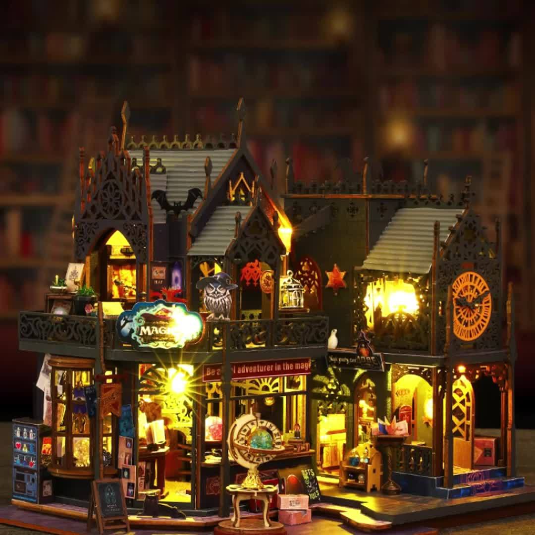 Book Nook 3D Wooden Design Integrated LED Lighting