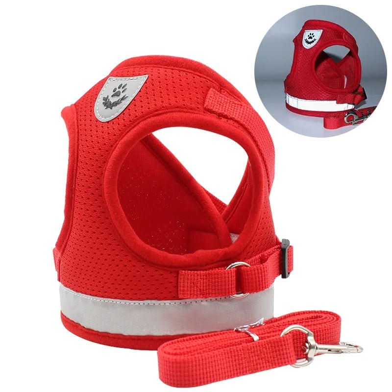 Cat Harness Escape-Resistant Adjustable Reflective With Leash Included