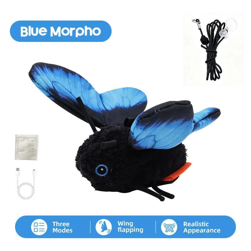 Cat Toy Fluttering Butterfly Motion-Activated