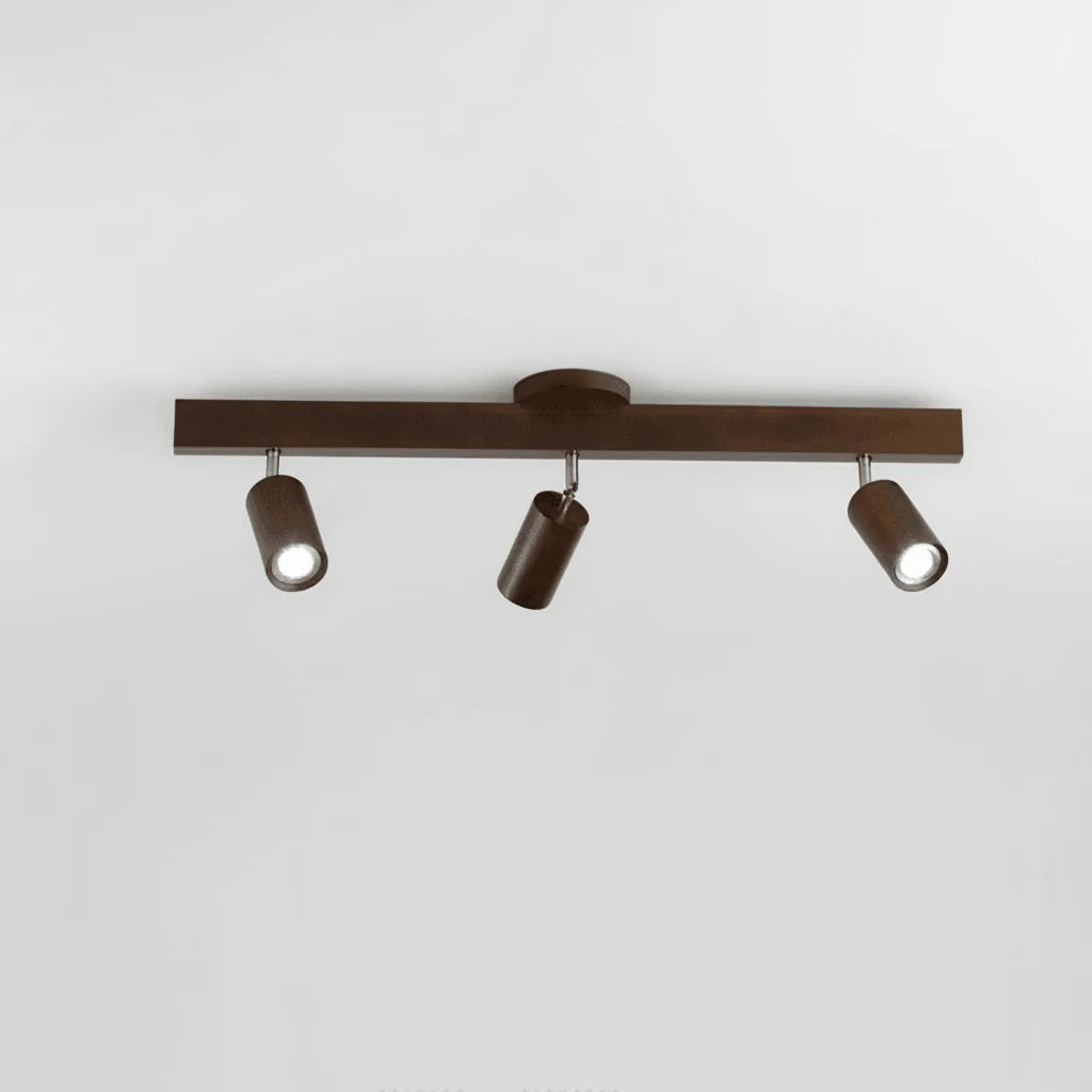 Ceiling Light Solid Wood Adjustable Directional Head