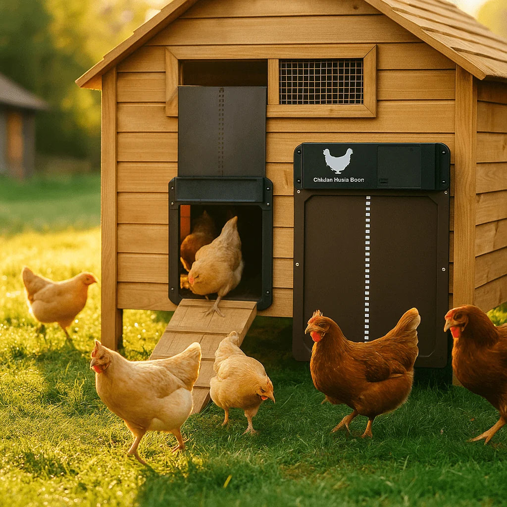 Chicken Coop Door Automatic Light Sensor Weather-Resistant