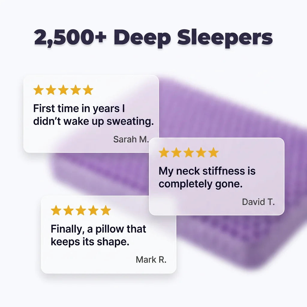Cooling Pillow TPE Honeycomb Airflow Neck Support
