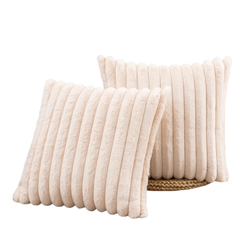 Cushion Cover Plush Soft 17.72 Inch Square