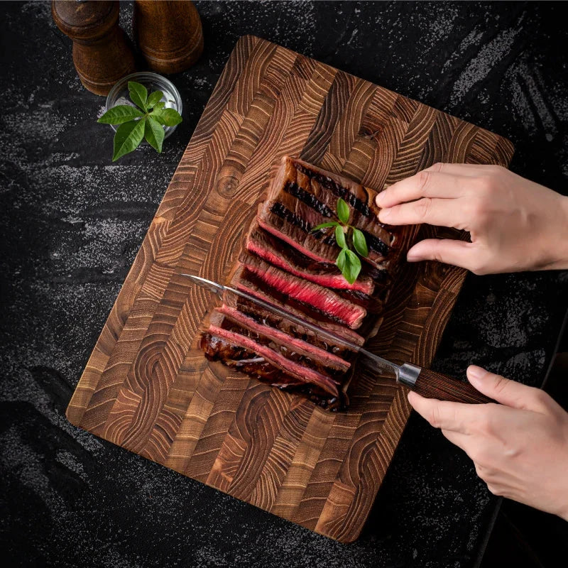 Cutting Board Teak Wood Moisture-Resistant Serving Board