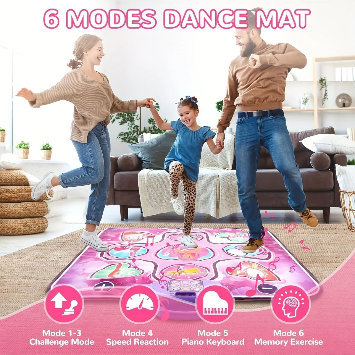 Dance Mat Musical Interactive Screen-Free Scoring Game