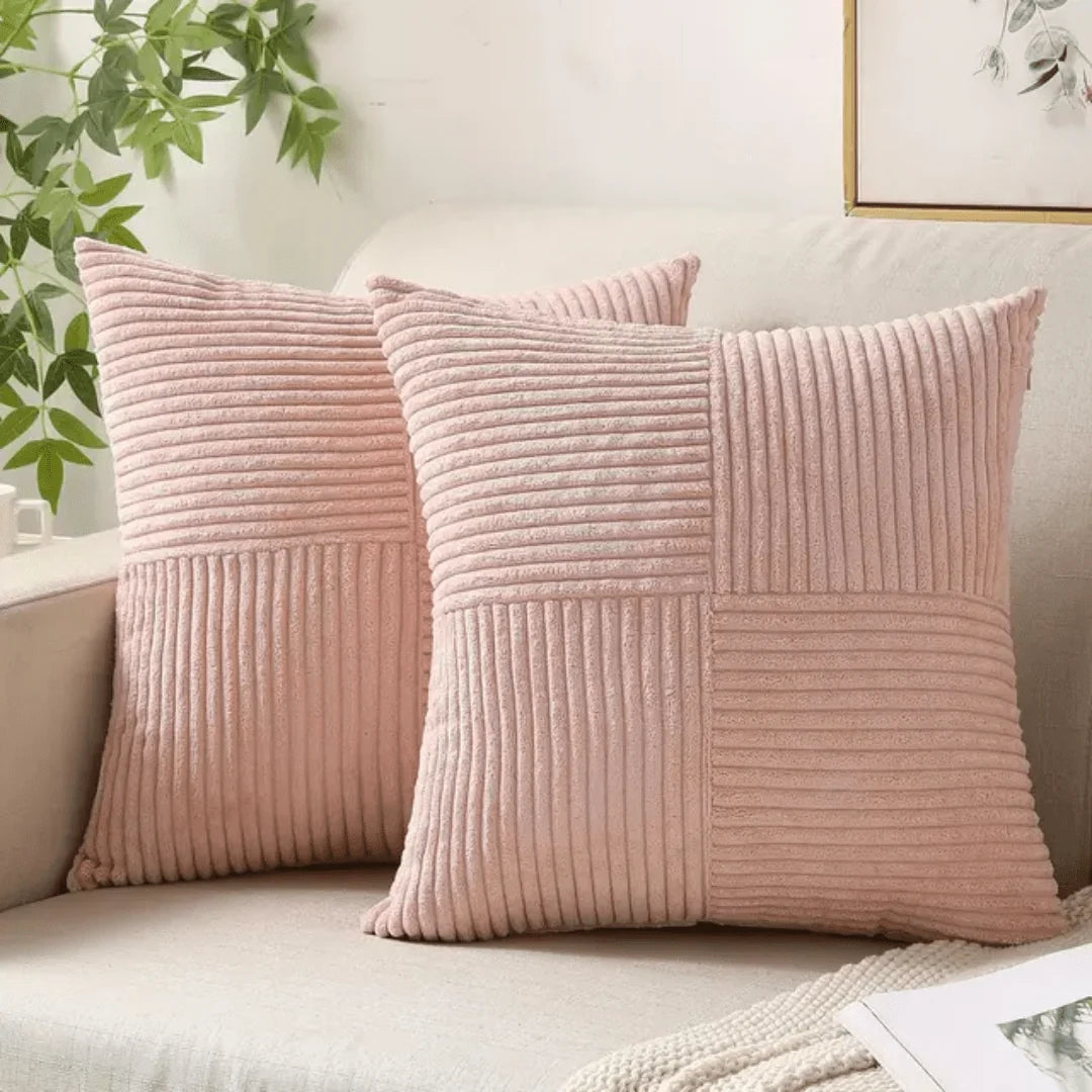 Decorative Cushion Cotton-Linen Blend Machine-Washable Cover