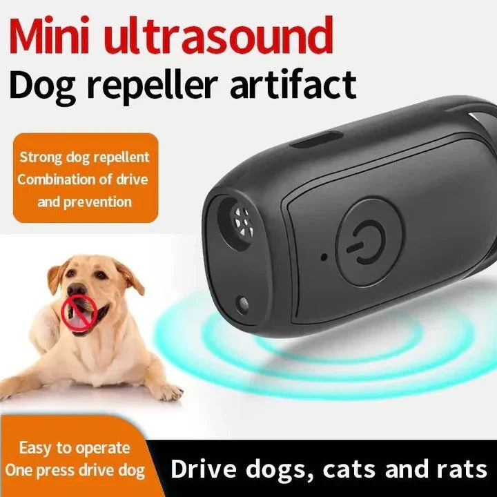 Dog Bark Repeller Ultrasonic Pocket-Sized Single-Button Control