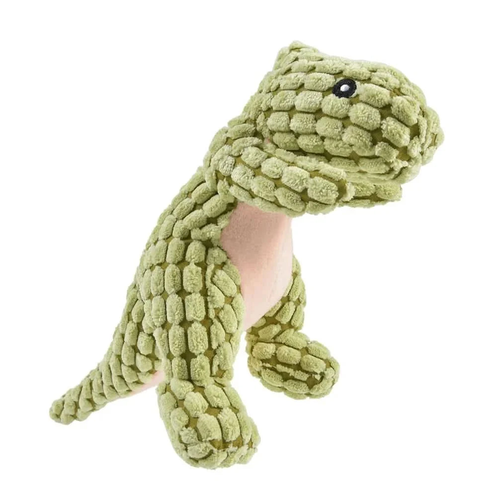 Dog Chew Toy Dinosaur Shape Durable Rubber for Strong Chewers