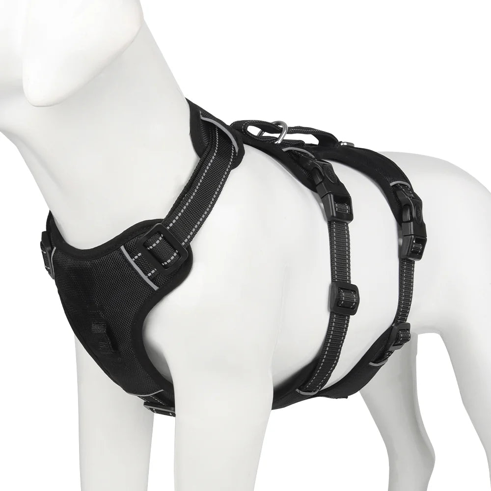 Dog Harness No-Pull Reflective Escape-Resistant
