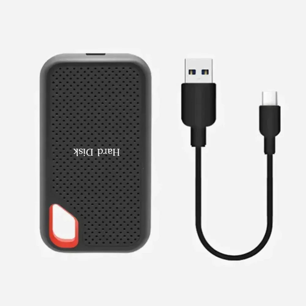 External SSD USB-C Shock-Resistant Compact Design