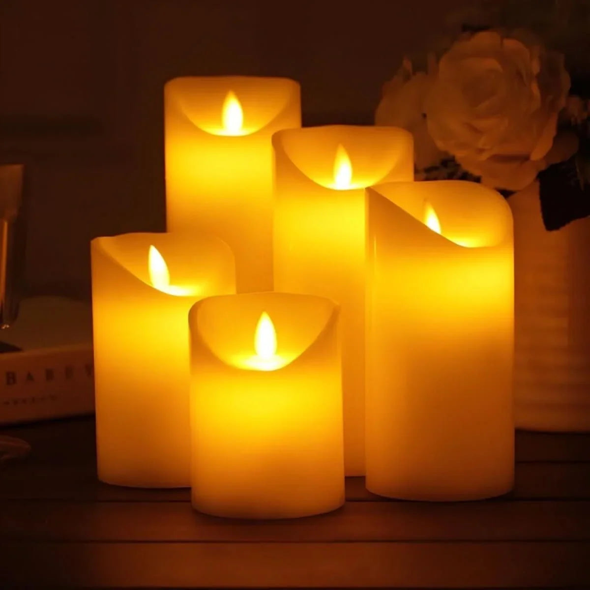 LED Candles Flameless Realistic Flickering Lights