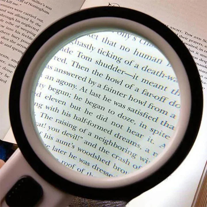 Magnifying Glass 30X LED Illumination Scratch-Resistant Lens