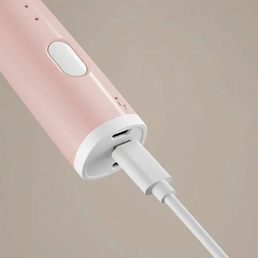 Milk Frother USB Rechargeable Three Speeds Stainless Steel Whisk