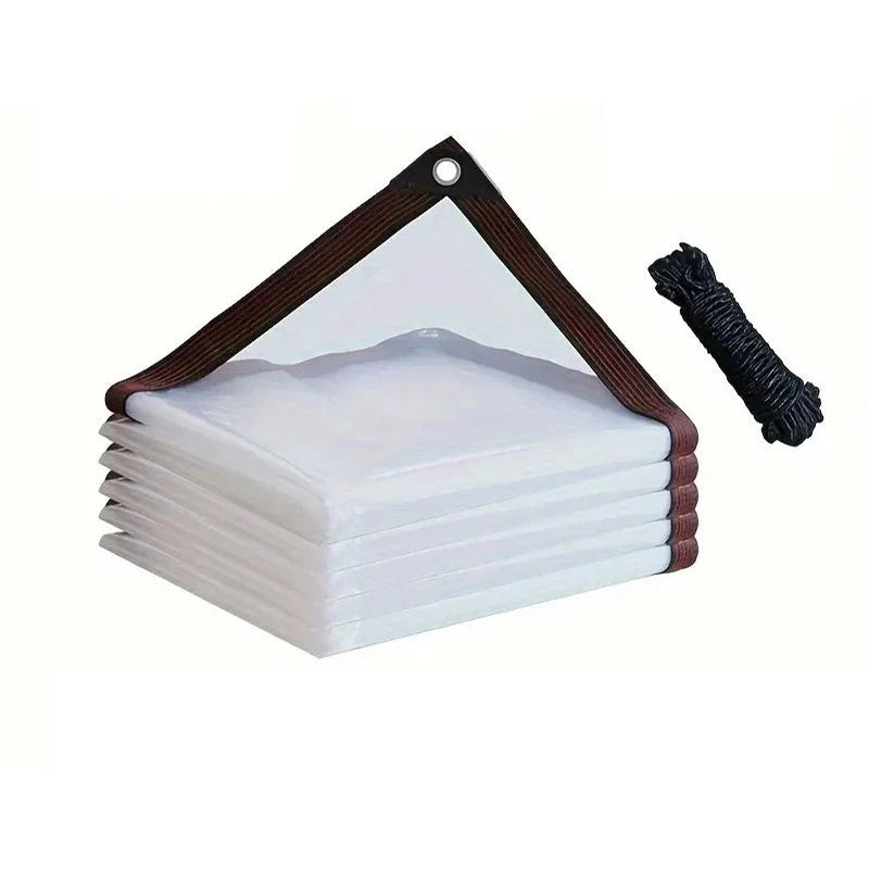 Outdoor Tarp Clear Weather-Resistant Tear-Resistant PE