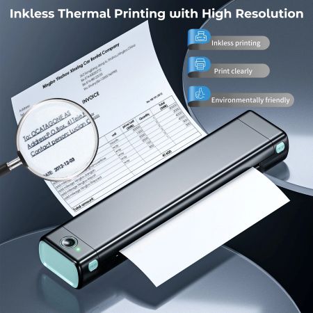 Printer A4 Wireless Thermal Ink-Free