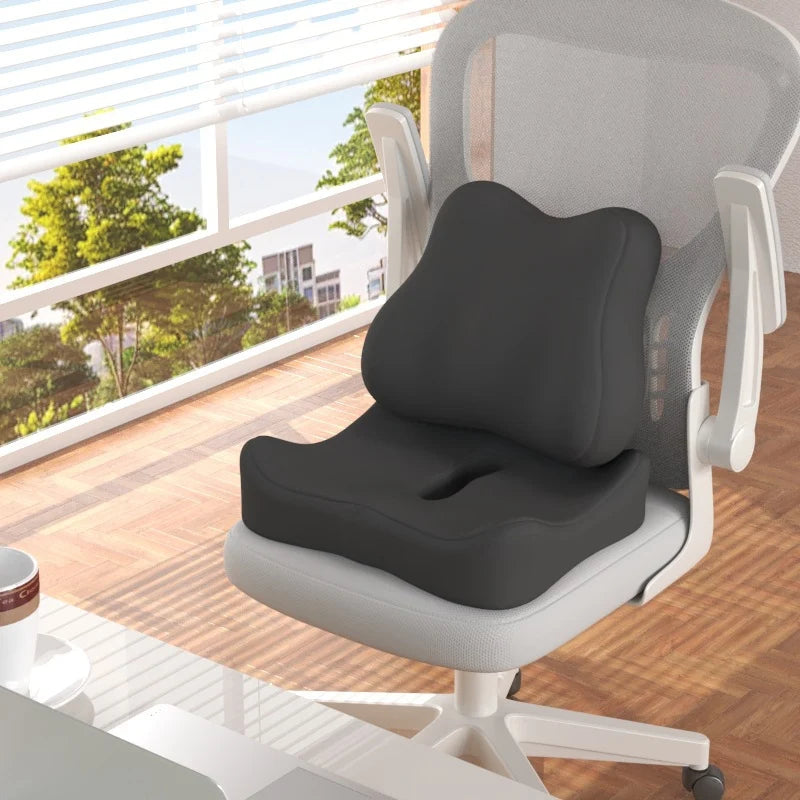 Seat Cushion Memory Foam & Lumbar Support
