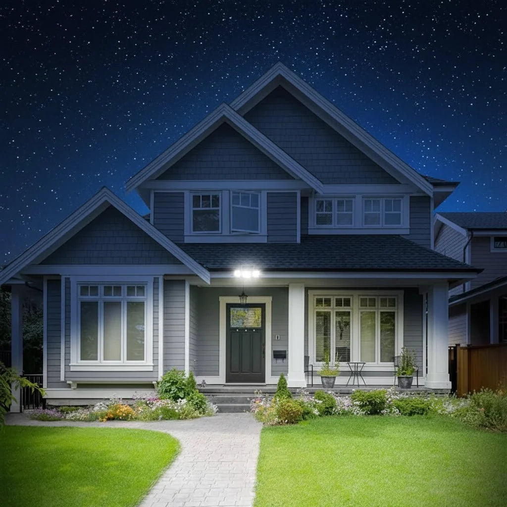Security Light Solar-Powered Motion-Activated 2500 Lumens
