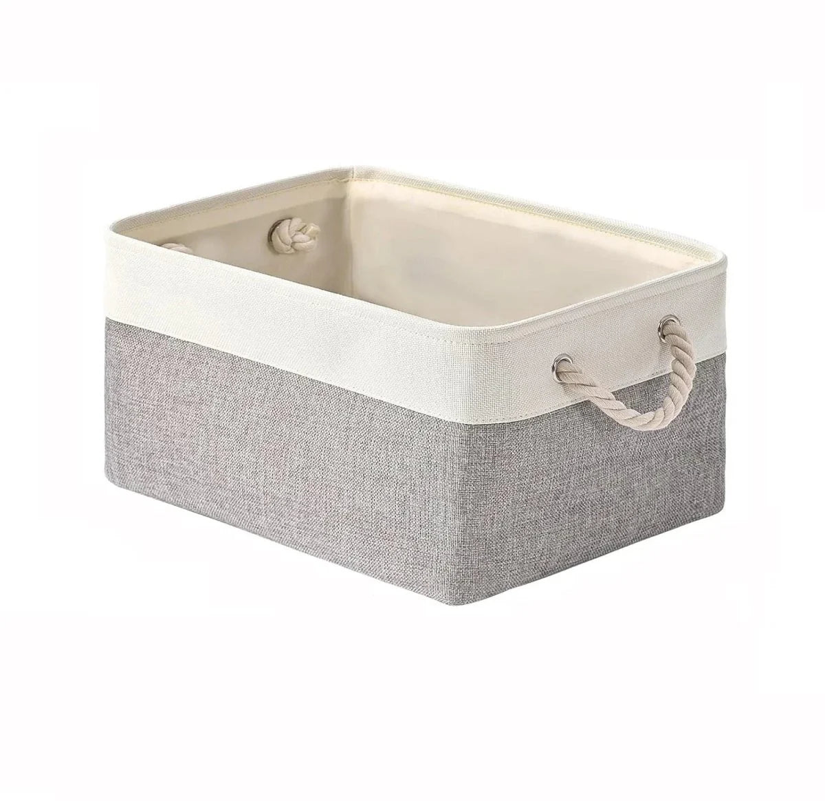 Storage Basket Eco-Friendly Linen Shape-Retaining Design