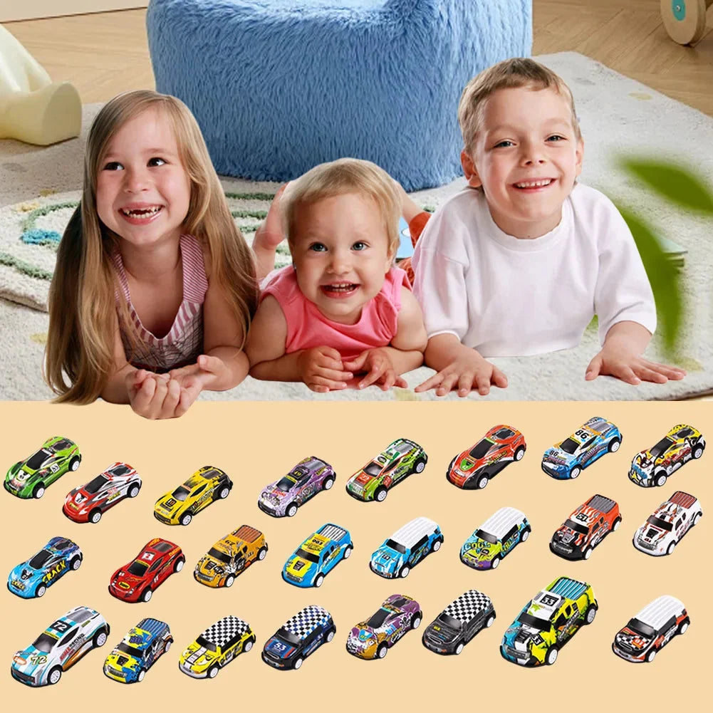 Toy Car Advent Calendar 24 Alloy Cars for Christmas Countdown