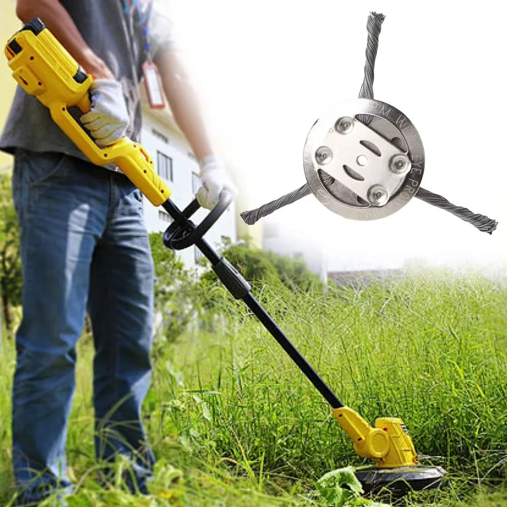 Trimmer Weed Brush Rotating Steel Wire Universal Fit