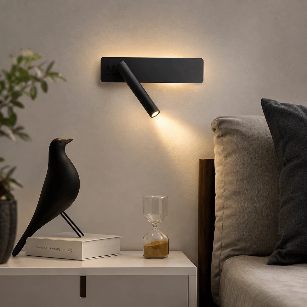 Wall Lamp 360° Rotating Adjustable Brightness LED