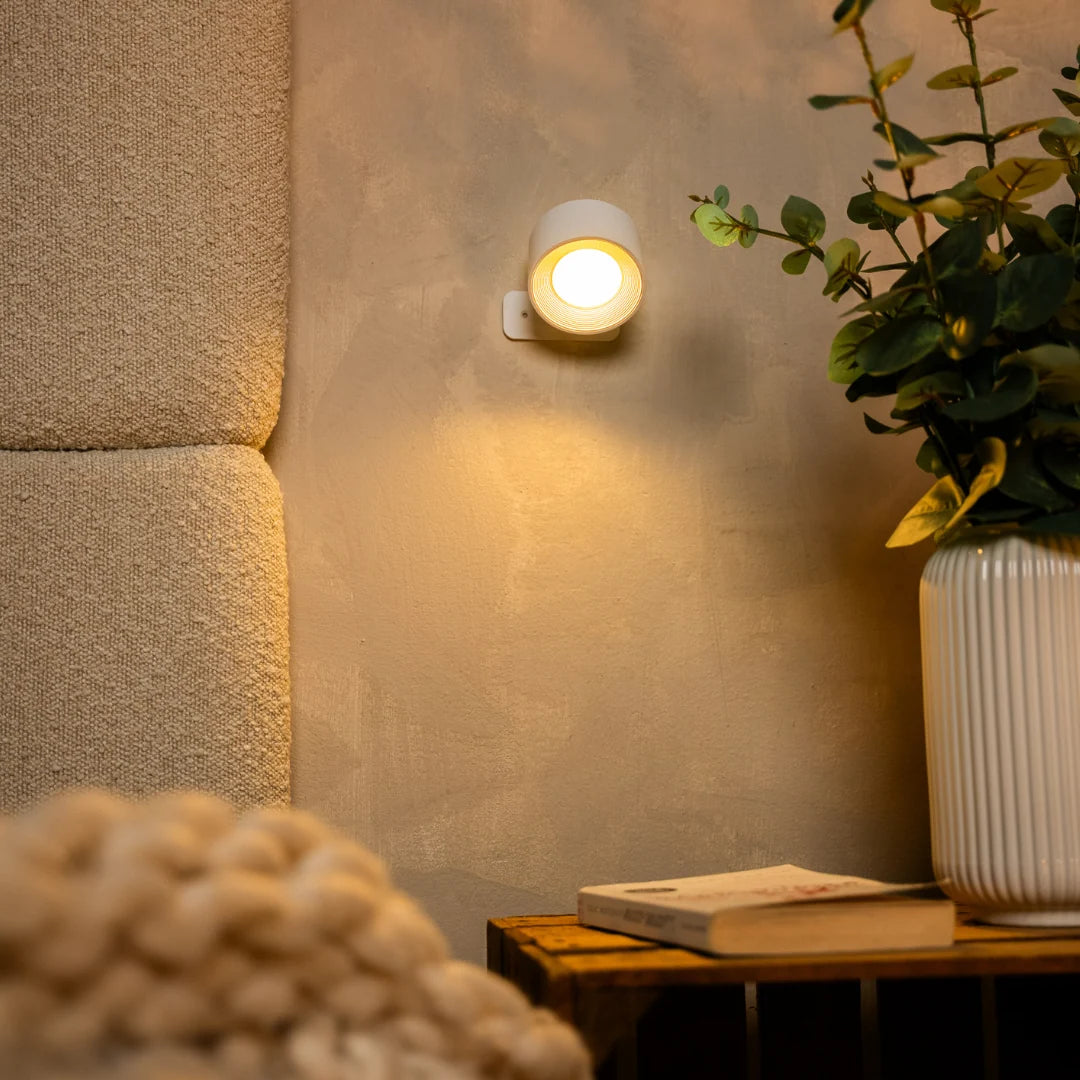 Wall Light 360° Rotating Head Touch Dimming USB-C Rechargeable