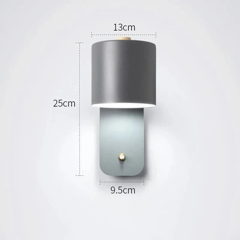 Wall Light Minimalist Design Hardwired Space-Saving Installation