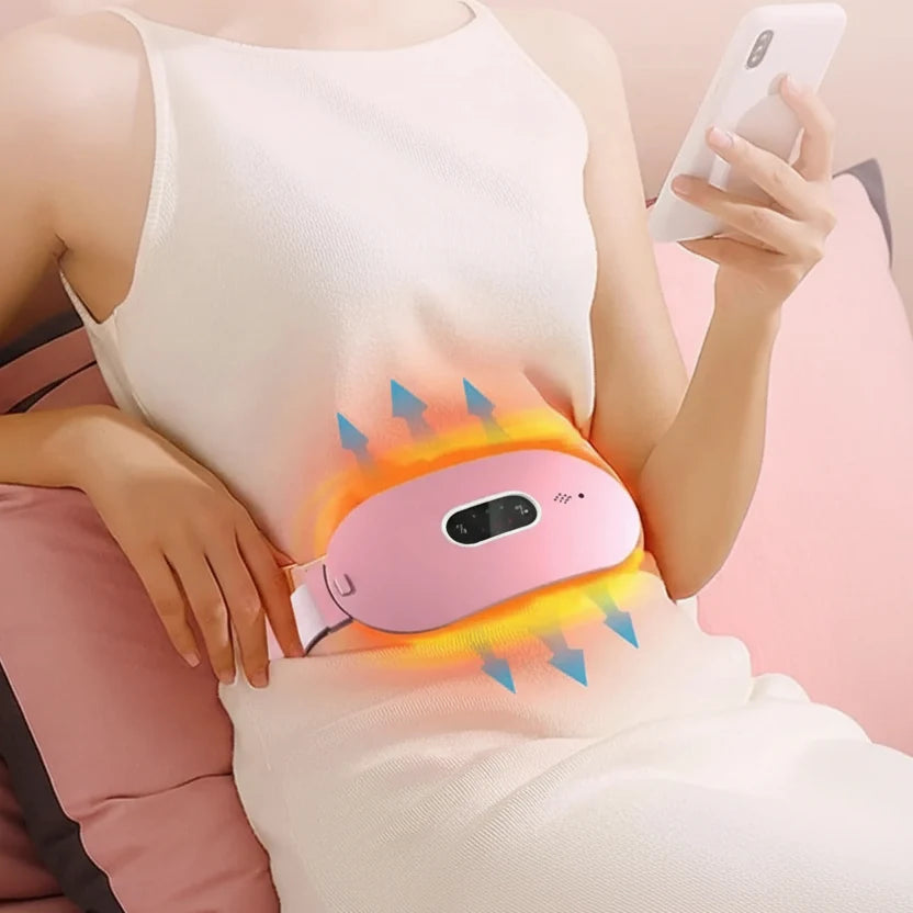Abdominal Heating Pad Graphene Heat & Vibration USB Rechargeable