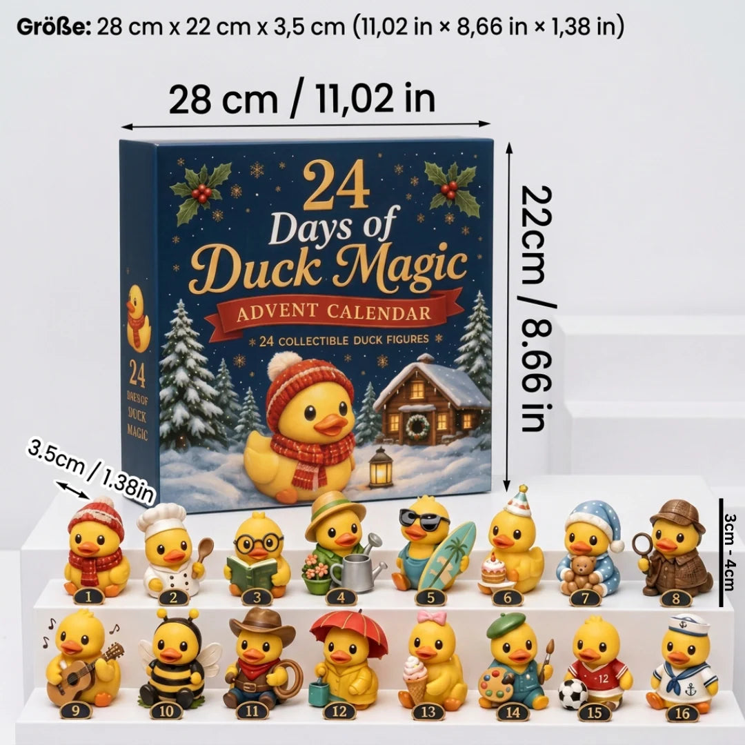 Advent Calendar 24-Day Duck Mini Figures Collectible Set of 24