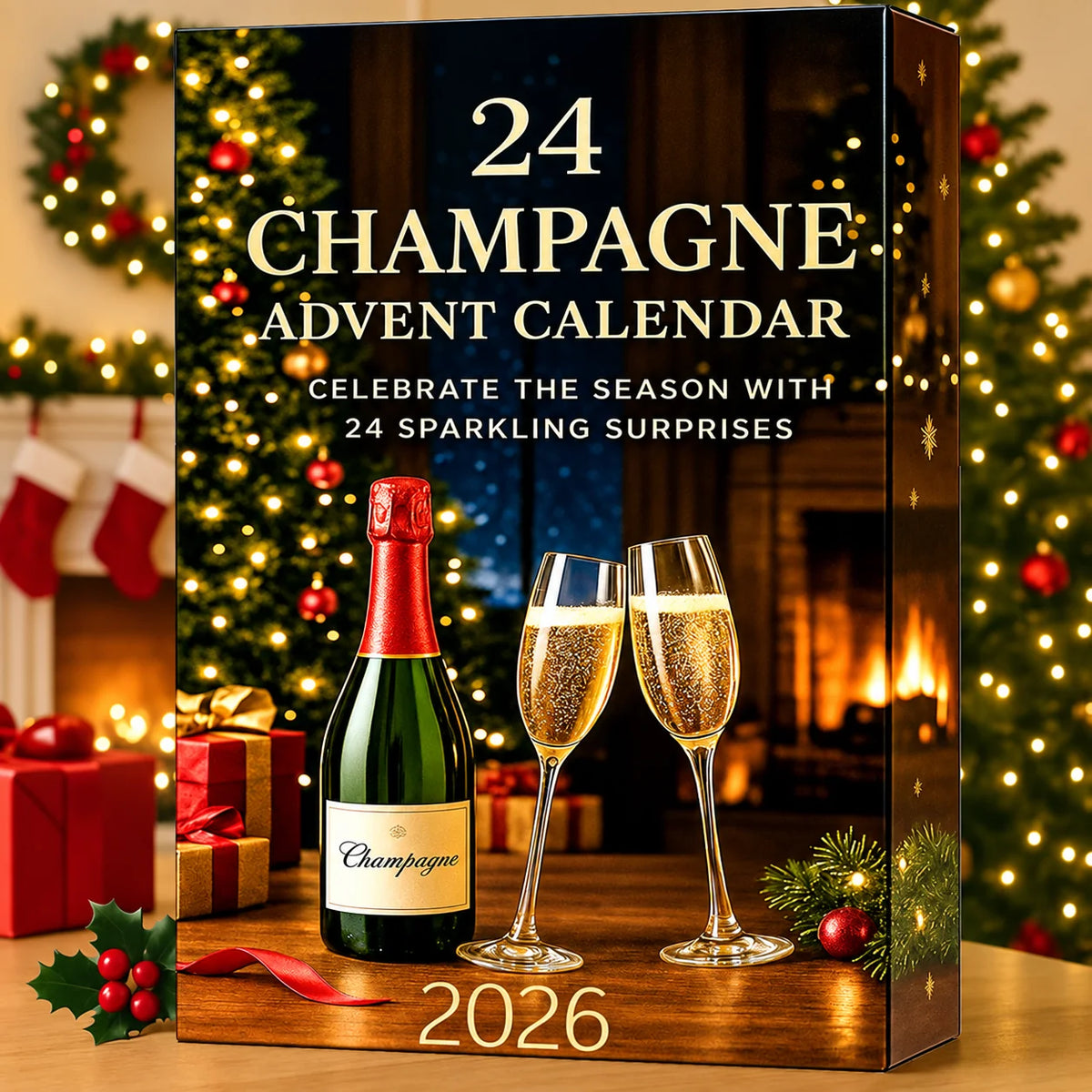 Advent Calendar 24 Decorative Miniature Bottles