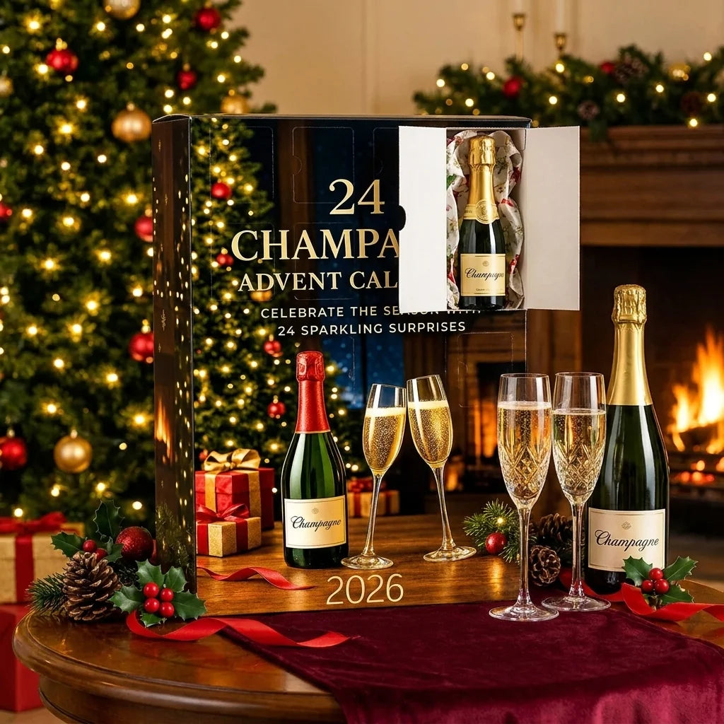 Advent Calendar 24 Decorative Miniature Bottles