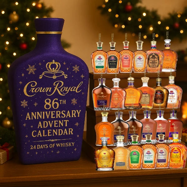 Advent Calendar 24 Mini Bottles Tree Decorations