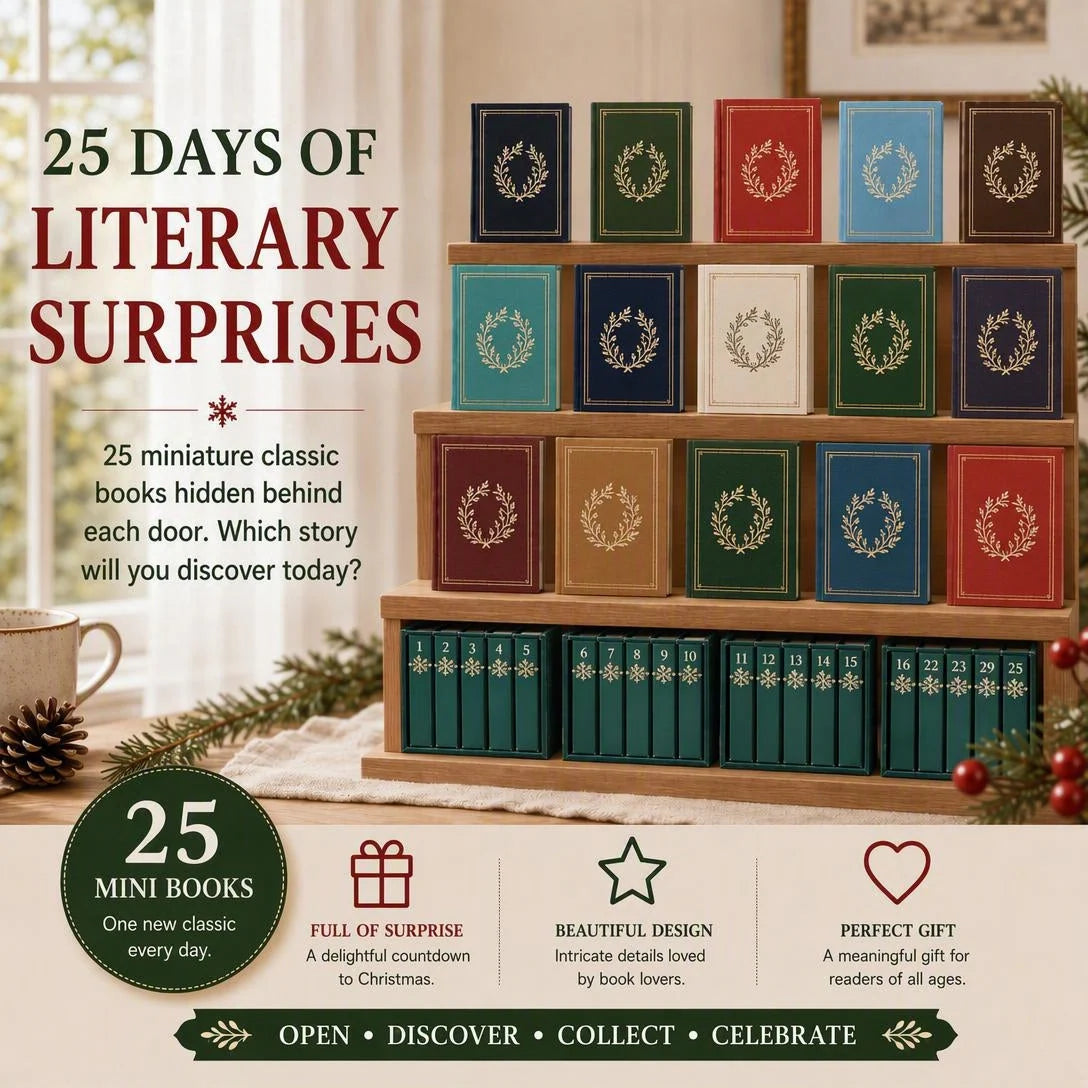 Advent Calendar 25 Mini Books With Hanging Loops