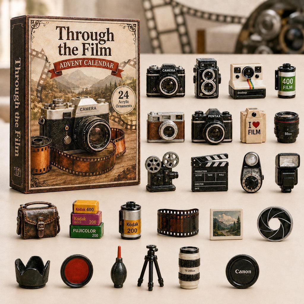 Advent Calendar Camera-Shaped Acrylic Decor