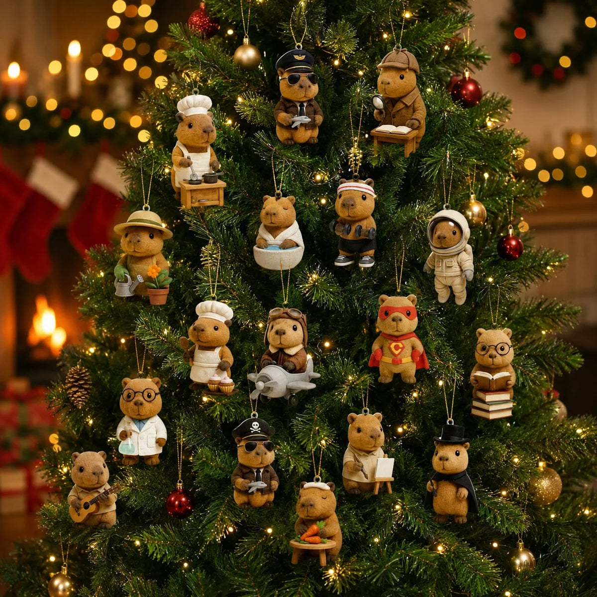 Advent Calendar Capybara Figures Set of 24 PVC Surprises