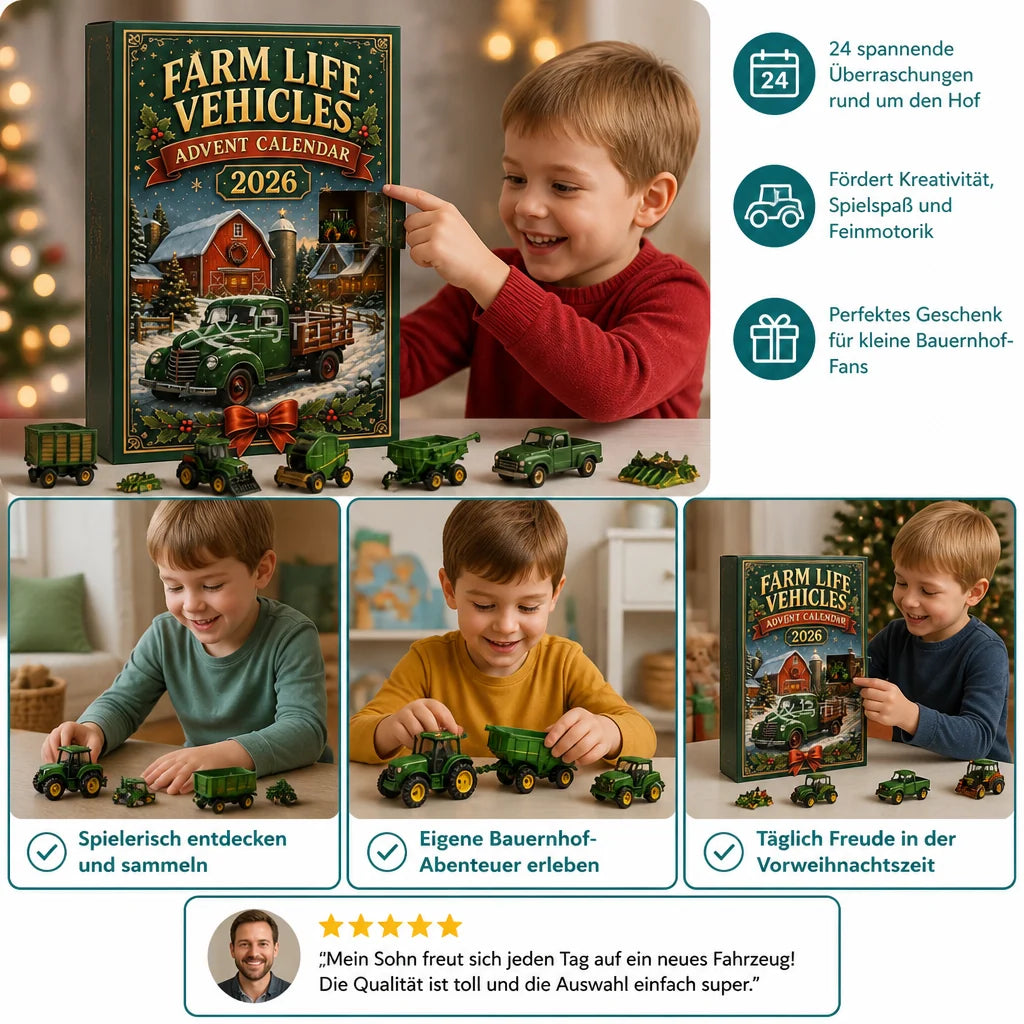 Advent Calendar Farm Vehicles 24 Daily Surprises