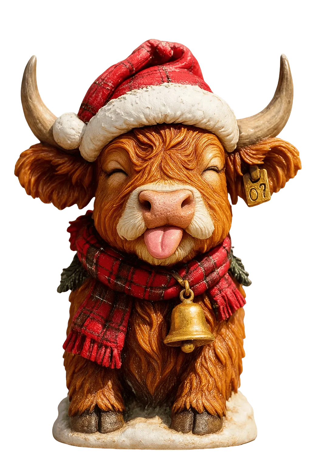 Advent Calendar Highland Cow 24 Figurines Festive Designs