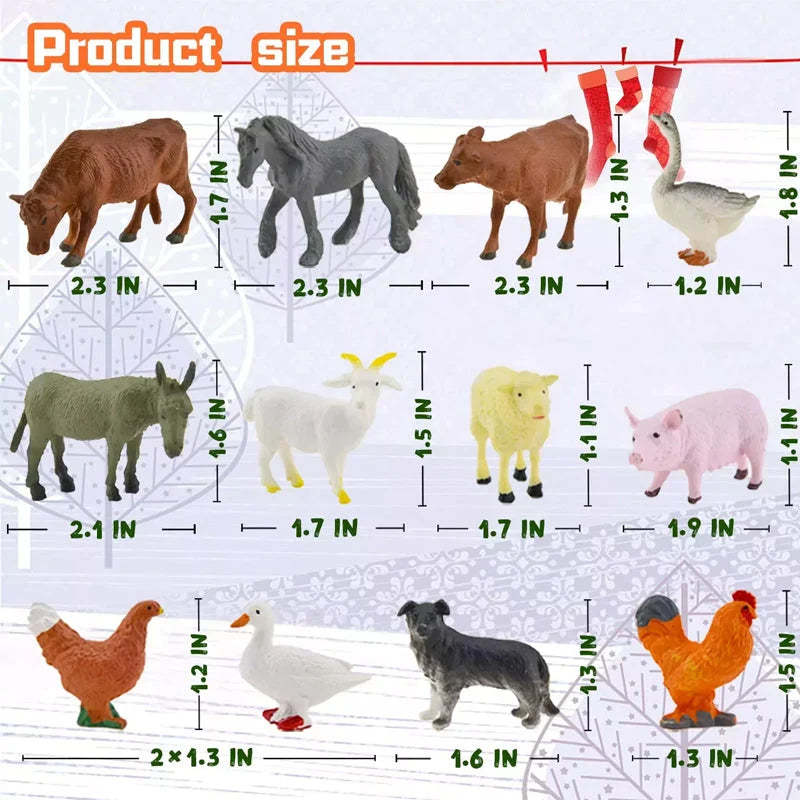 Advent Calendar Nativity Story 24 Figures